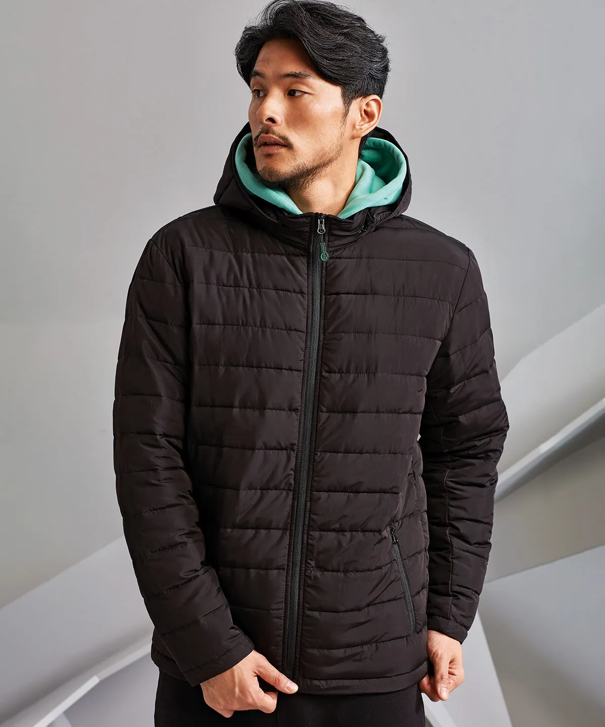 Black - Delmont recycled padded jacket