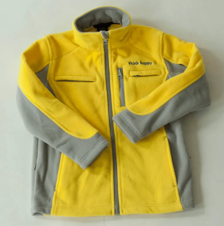 Boy's Cozy Fleece Chemotherapy Jacket - Yellow - Chemo Cozy