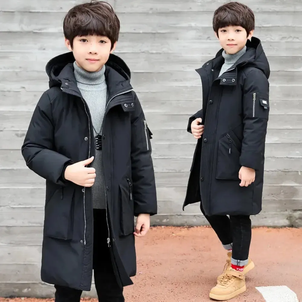Boys Winter Warm Down Cotton-padded Coat Thickening Outerwear