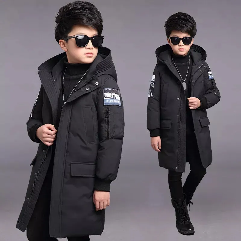 Boys Winter Warm Down Cotton-padded Coat Thickening Outerwear