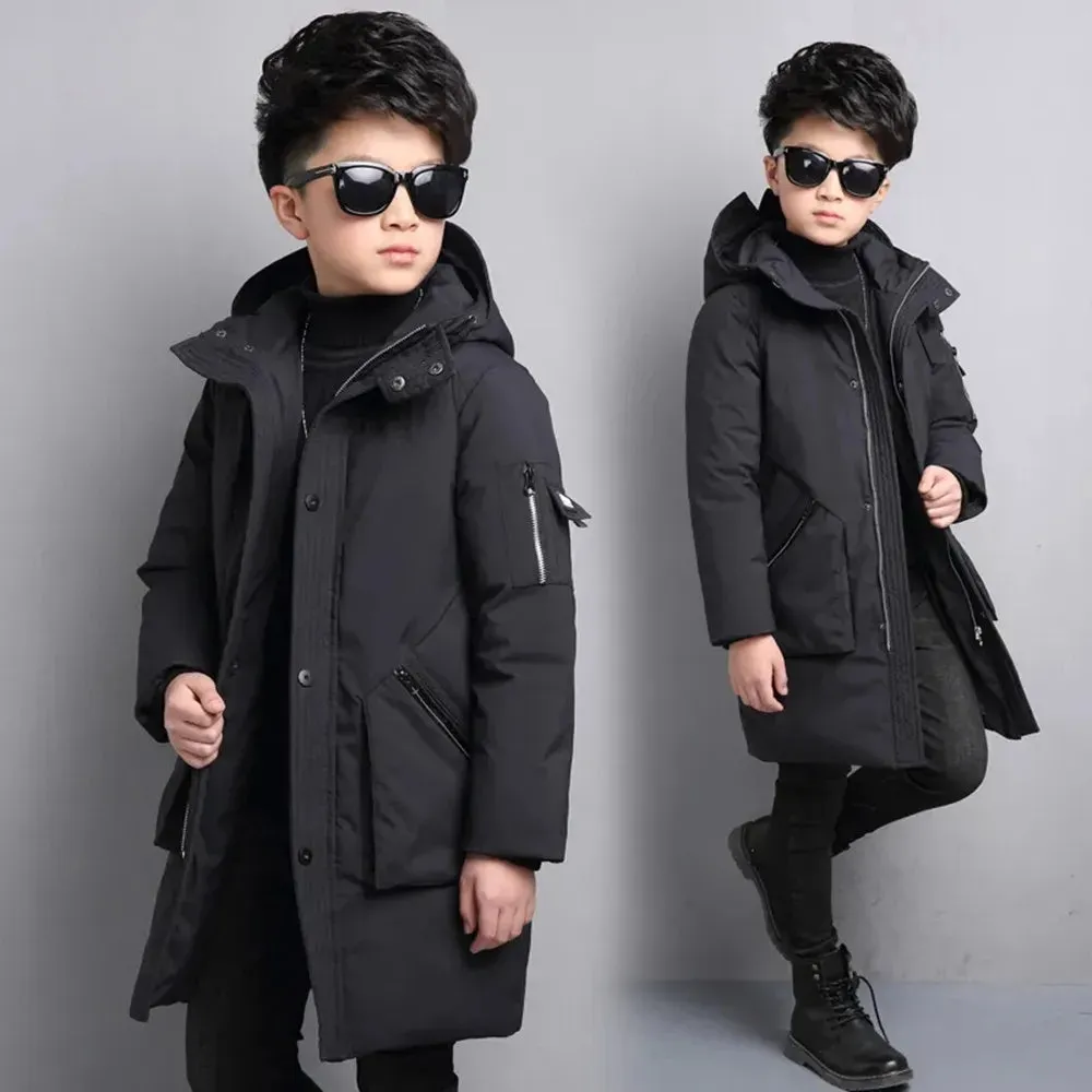 Boys Winter Warm Down Cotton-padded Coat Thickening Outerwear