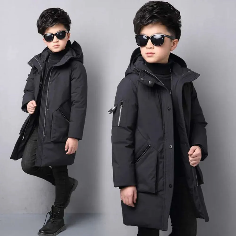 Boys Winter Warm Down Cotton-padded Coat Thickening Outerwear