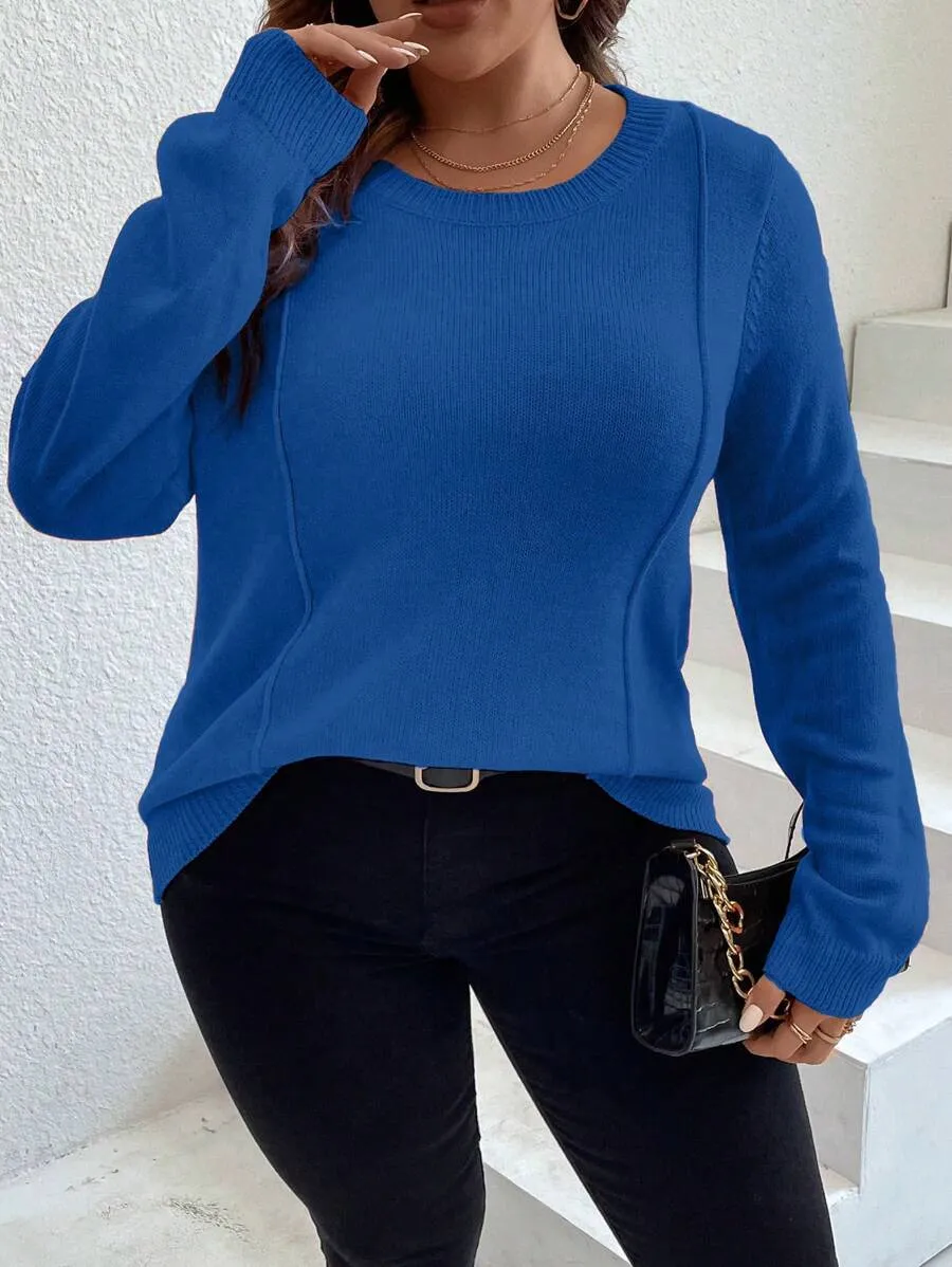 Casual Seam Detail Sweater