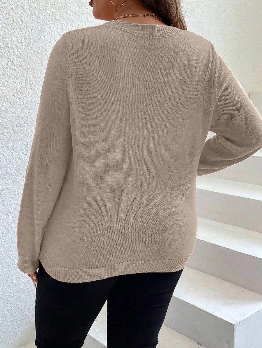 Casual Seam Detail Sweater