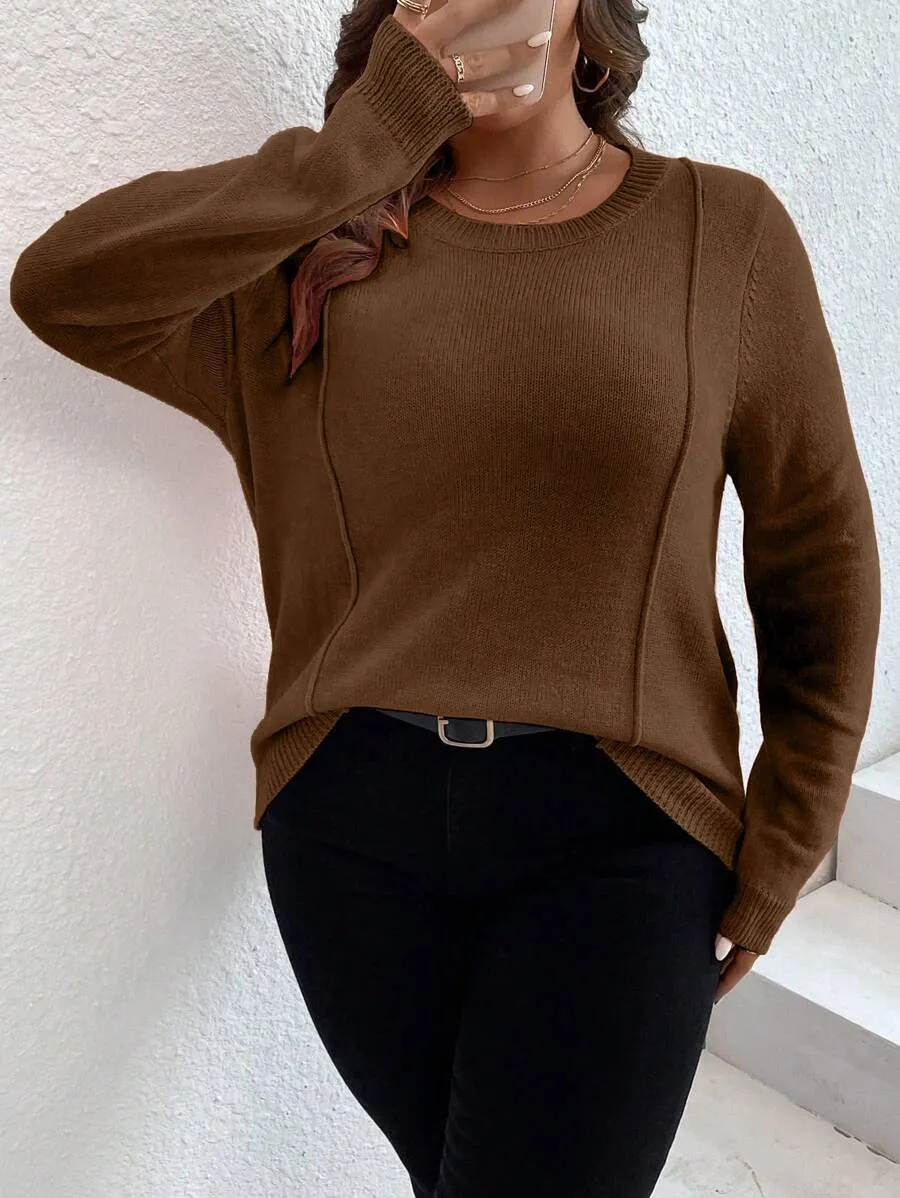 Casual Seam Detail Sweater