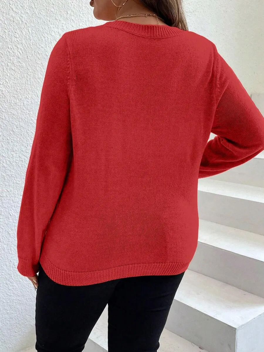 Casual Seam Detail Sweater