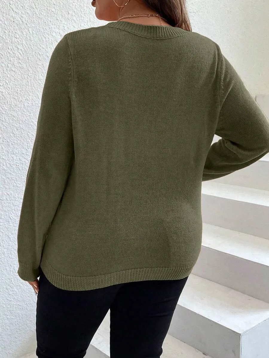 Casual Seam Detail Sweater