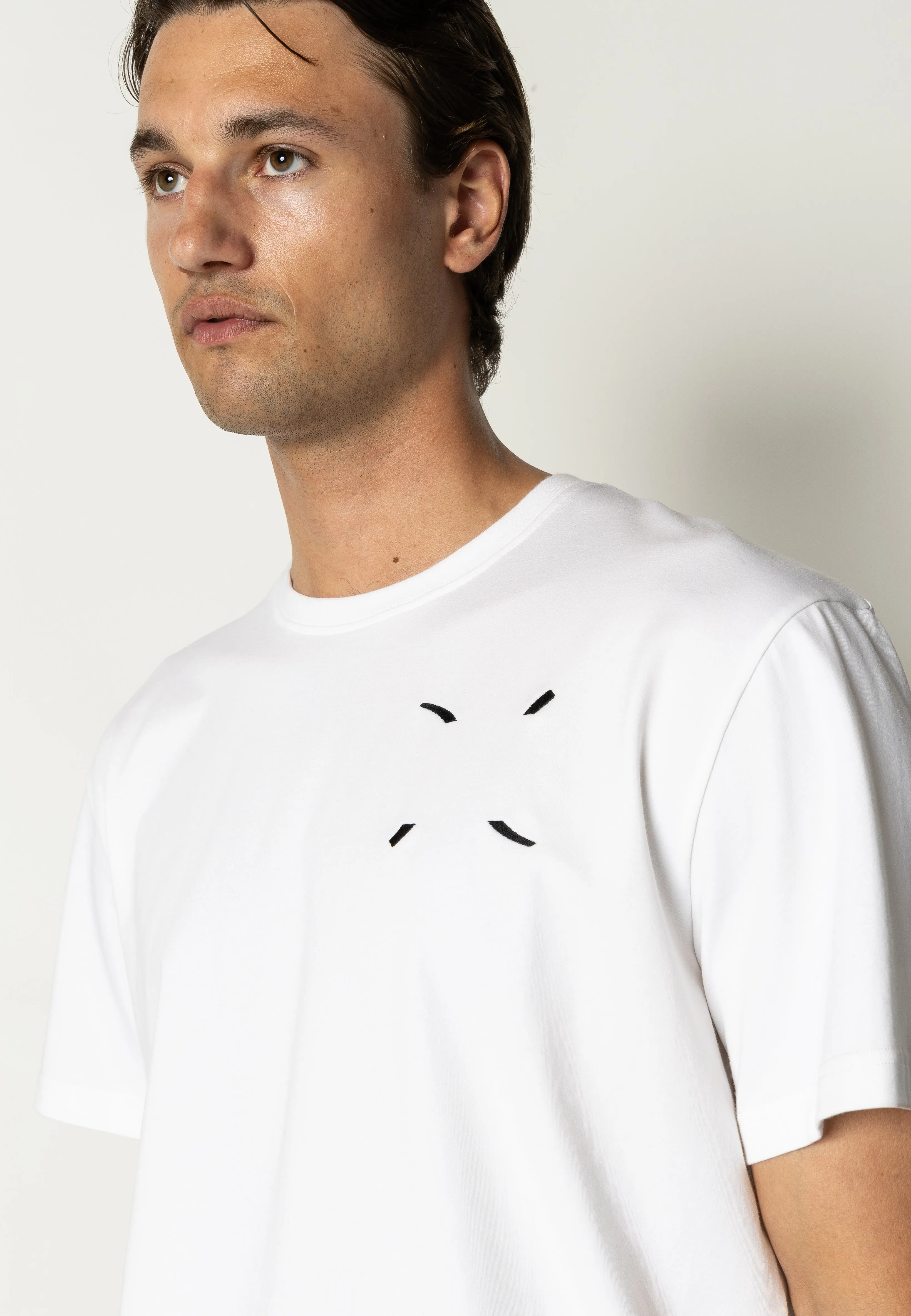Clean organic printed t-shirt - White