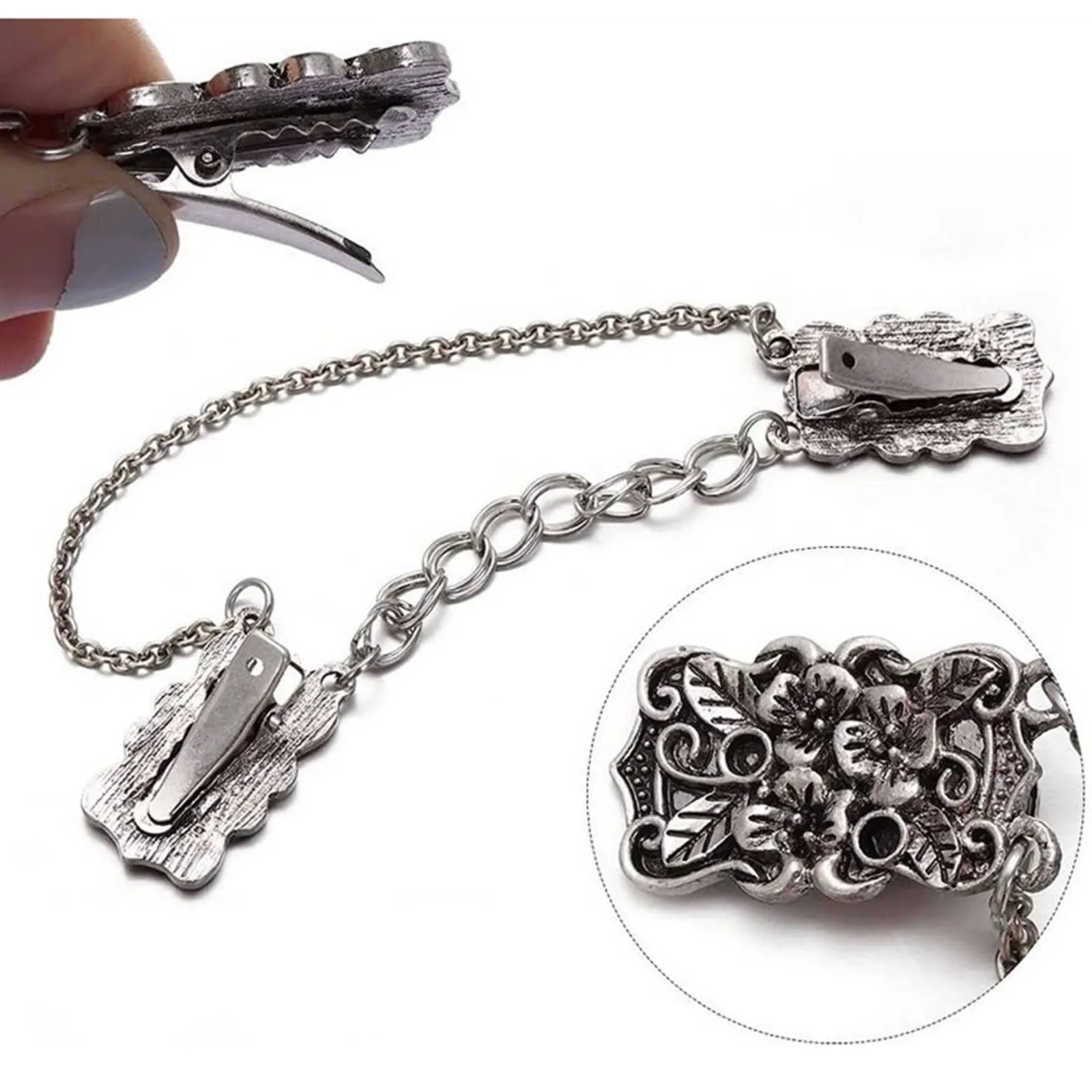 Collar Chain Clips Brooch Pins
