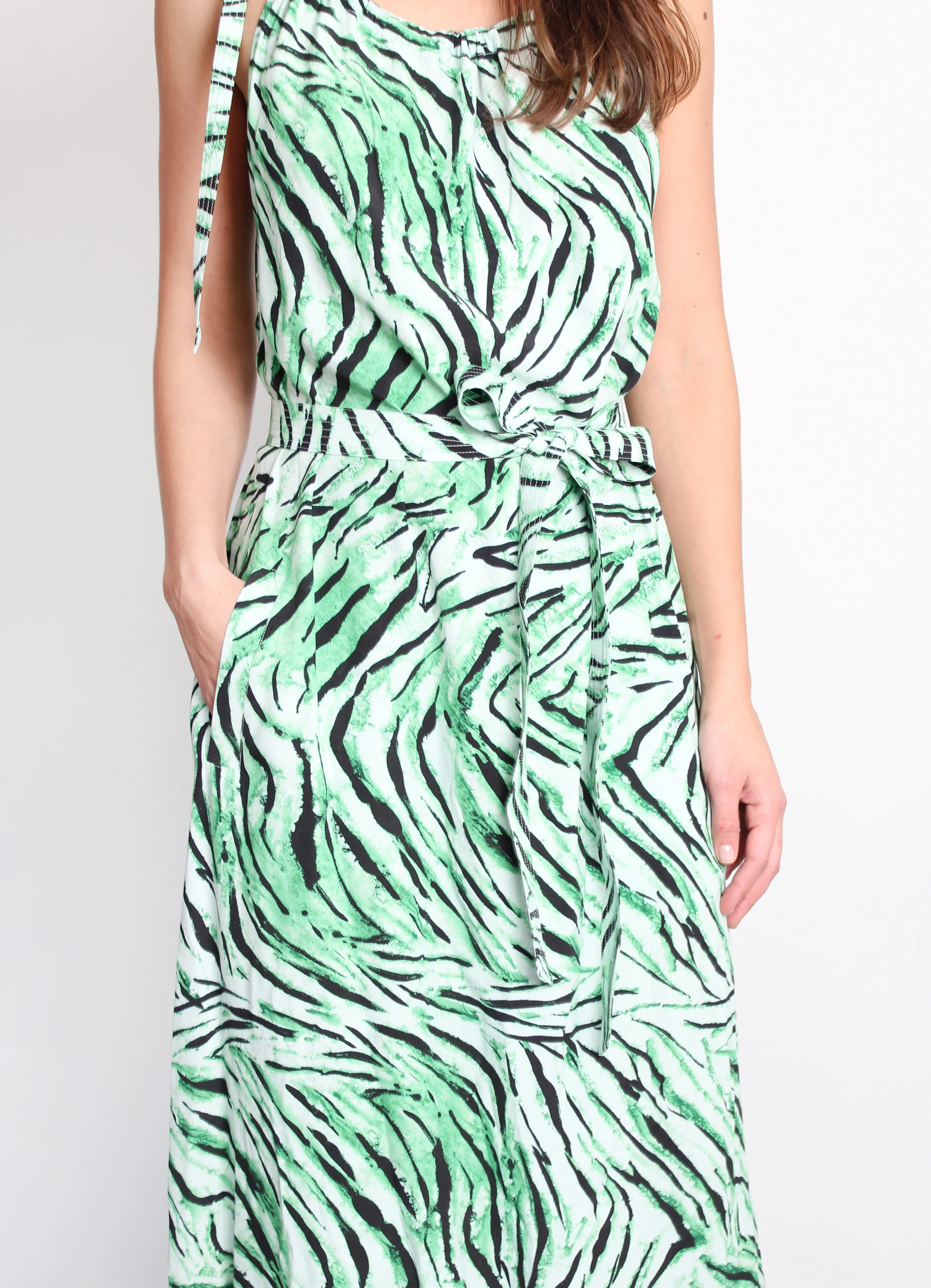 Essentiel Antwerp Bibye minty fresh maxi dress