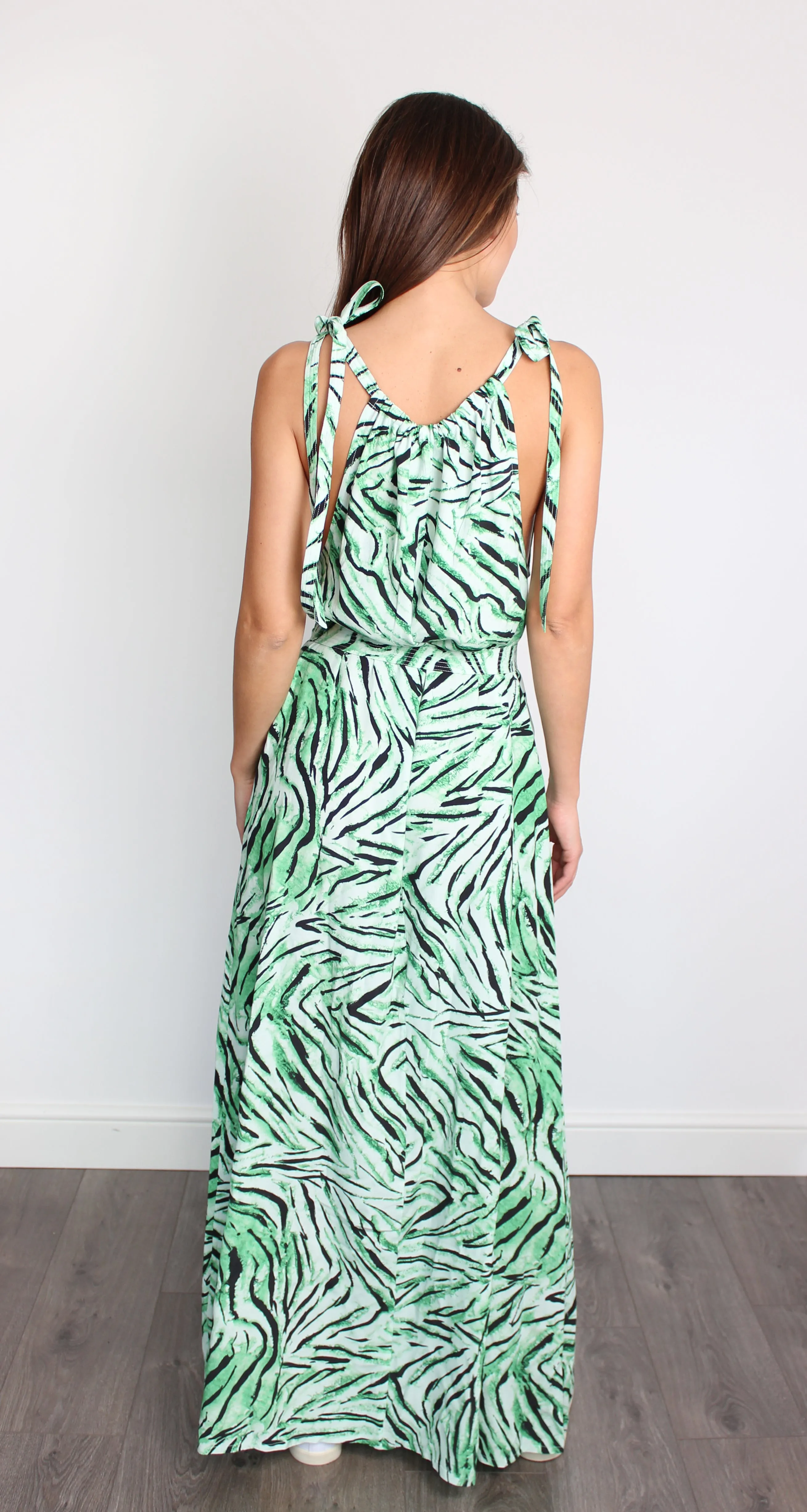 Essentiel Antwerp Bibye minty fresh maxi dress