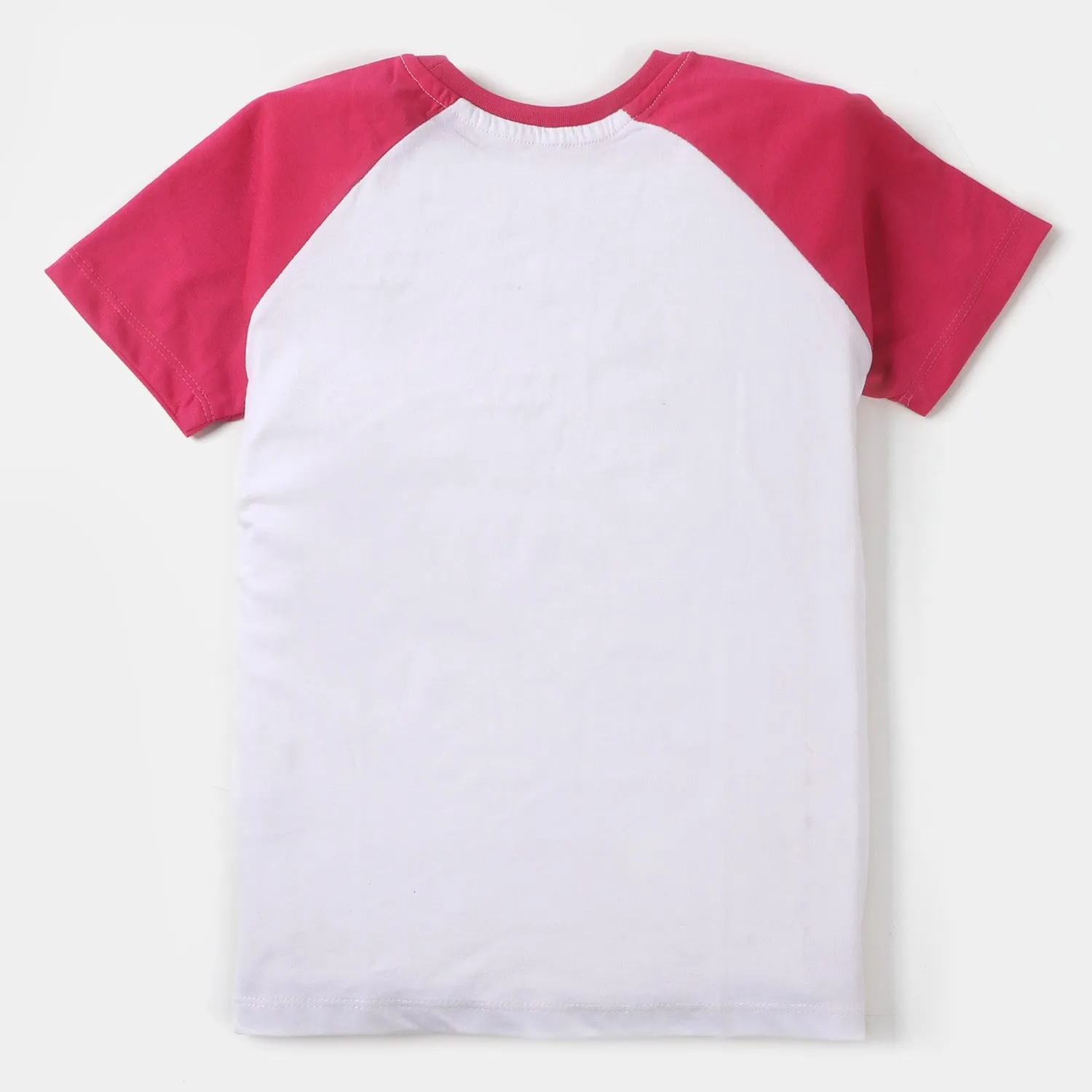 Girls T-Shirt Flower - White