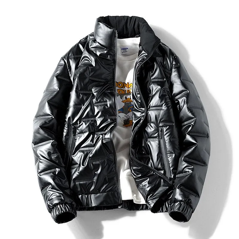 Glossy Parka Warm Jacket