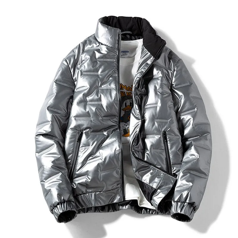 Glossy Parka Warm Jacket