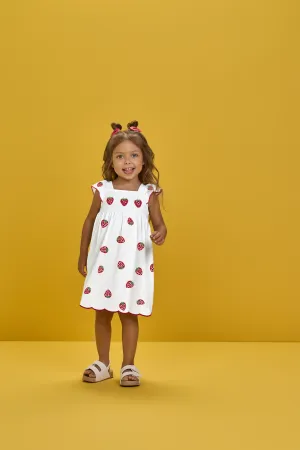 Milon | White Strawberry Dress