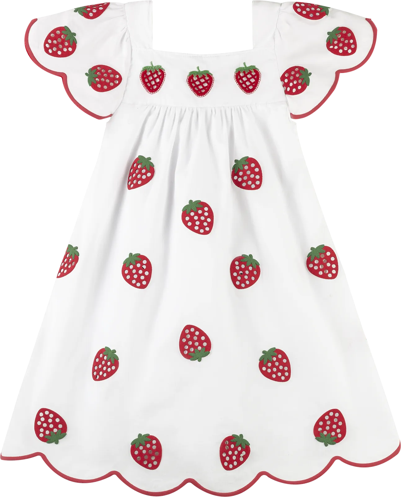 Milon | White Strawberry Dress