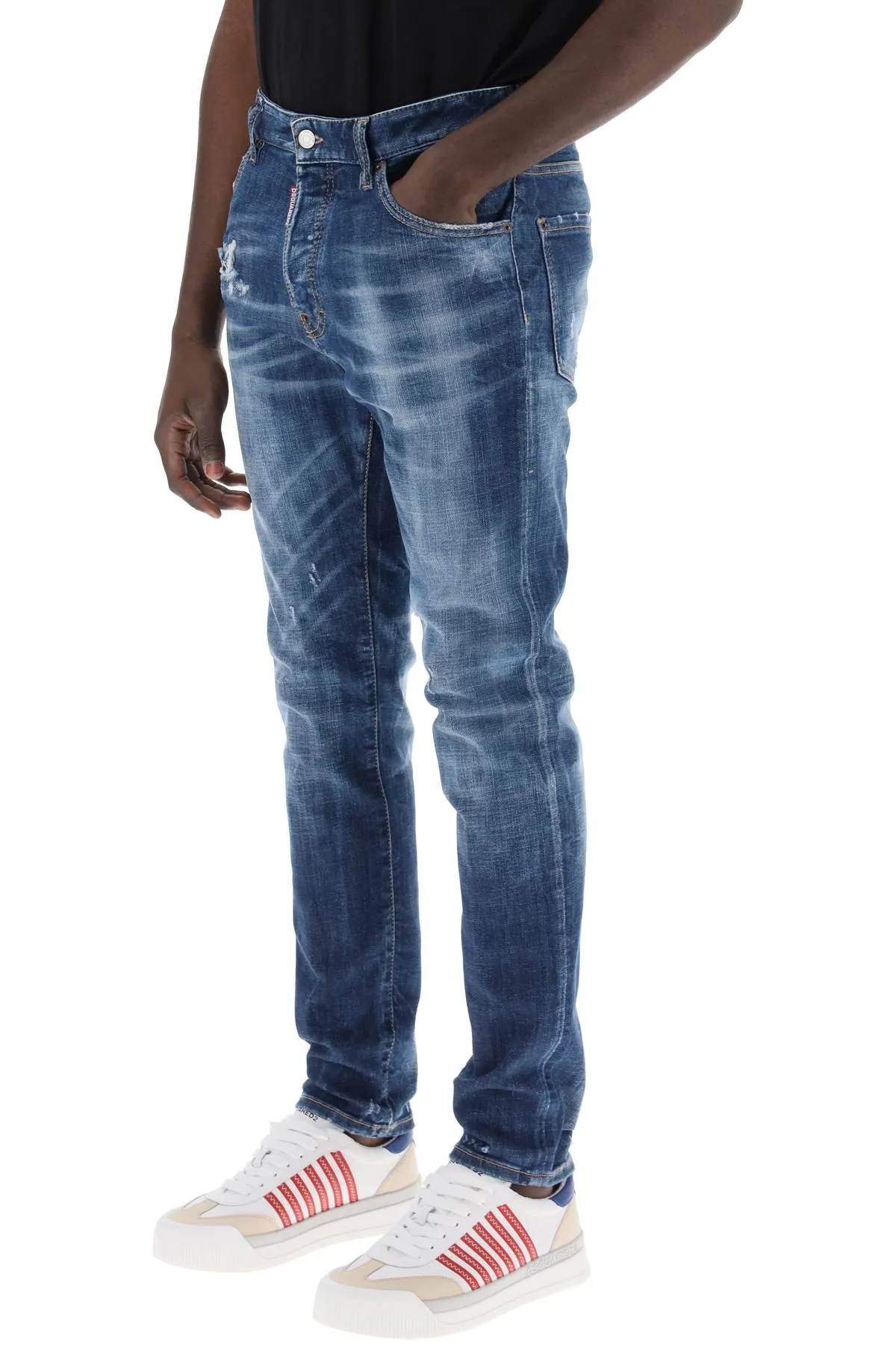 "dark 70's wash cool guy jeans