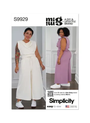 Simplicity Pattern 9929 Misses' Lounge Set