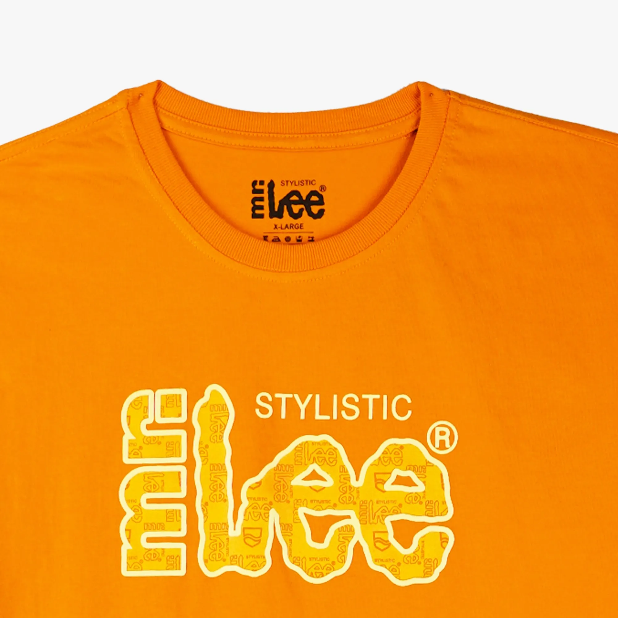 Stylistic Mr. Lee Men's Basic Tees Semi body Fit 151452-U (Dark Cheddar)