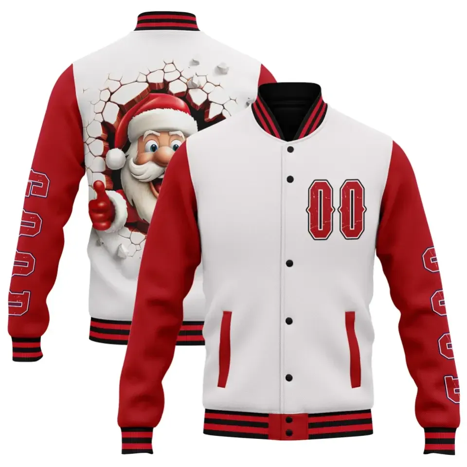Unique Gift,Personalized Santa Clauz Jackets, Custom Xmas Jackets, Holiday Cheer, Best Christmas Gift