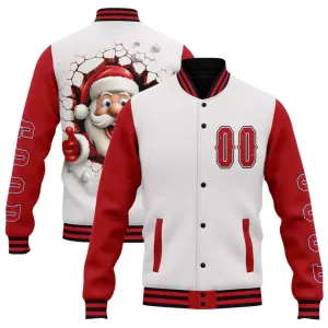 Unique Gift,Personalized Santa Clauz Jackets, Custom Xmas Jackets, Holiday Cheer, Best Christmas Gift