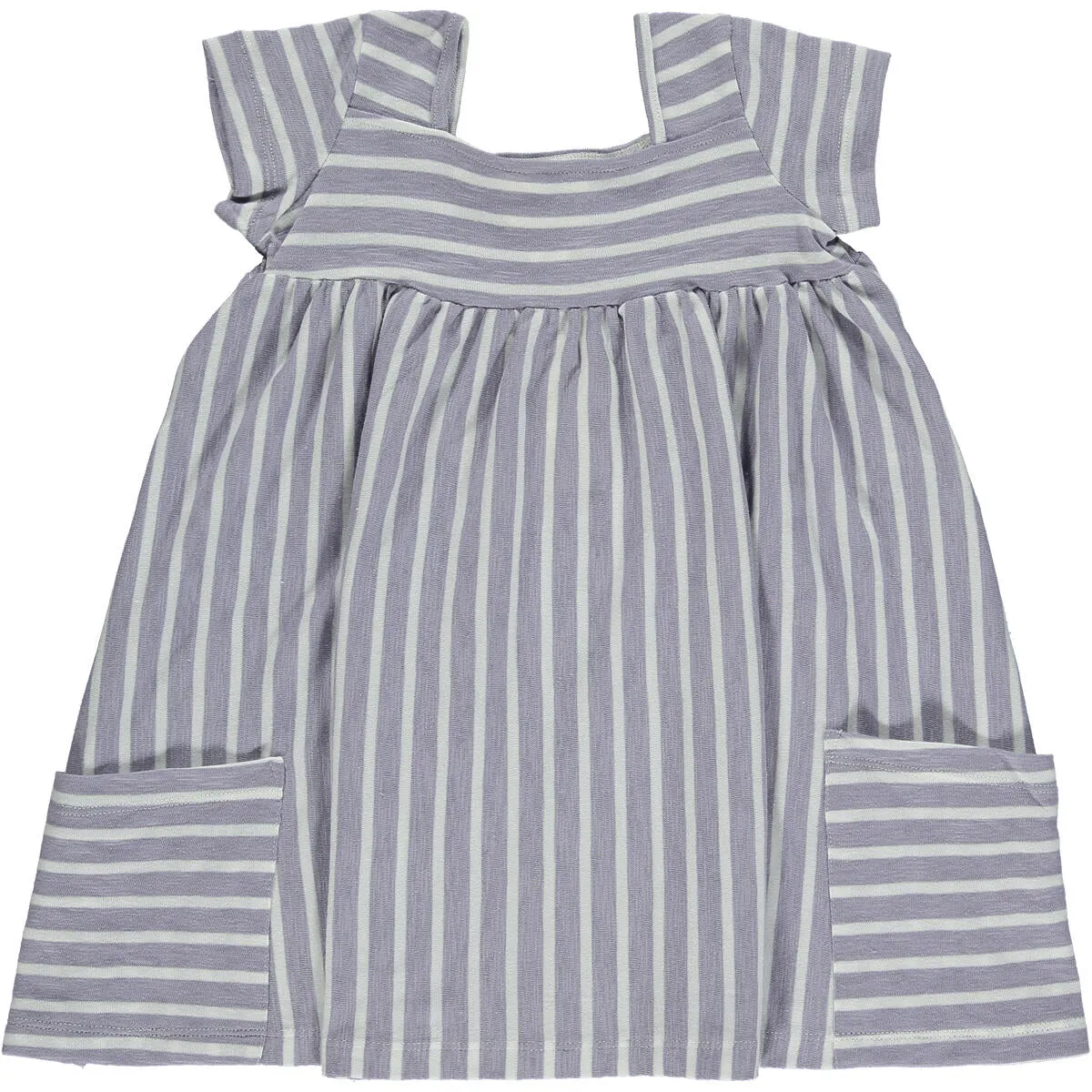 Vignette Rylie | Purple/Ivory Stripe Dress