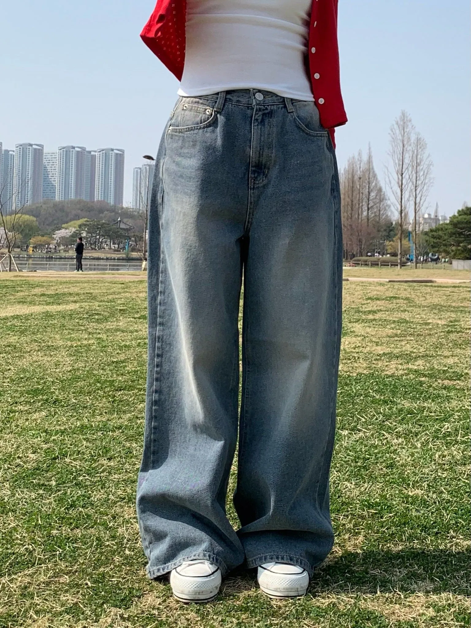 【Y2K Vibe】Cool Wide Jeans